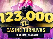 123.000 TL ödüllü canlı casino turnuvası
